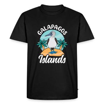 Îles Galapagos - T-shirt Premium bio Homme - noir - Devant - Nico (187cm)