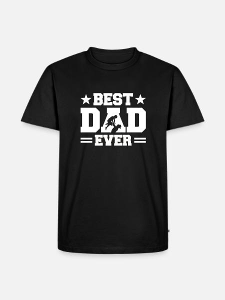 Best Dad Ever - Men's Premium Organic T-Shirt - black