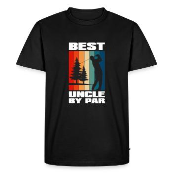 Uncle By Par - Men's Premium Organic T-Shirt - black - Front - Nico (187cm)