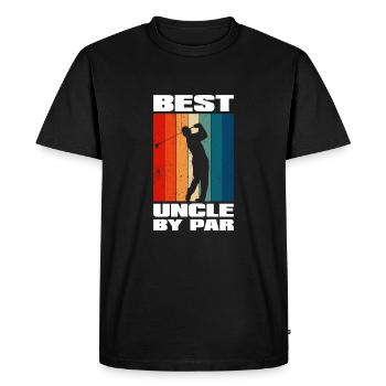 Uncle By Par - Men's Premium Organic T-Shirt - black - Front - Nico (187cm)