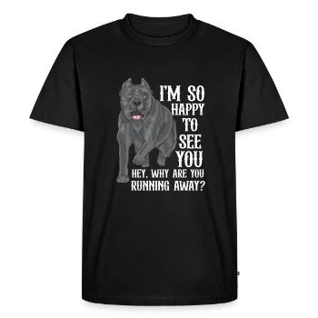 Cane corso - T-shirt Premium bio Homme - noir - Devant - Nico (187cm)