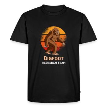 Équipe de recherche Bigfoot - T-shirt Premium bio Homme - noir - Devant - Nico (187cm)