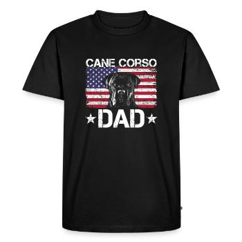 Cane Corso Papa - T-shirt Premium bio Homme - noir - Devant - Nico (187cm)