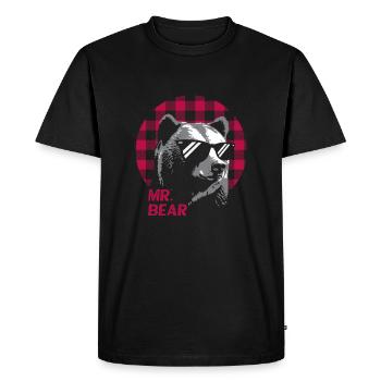 M. Bear - T-shirt Premium bio Homme - noir - Devant - Nico (187cm)