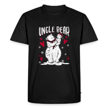 Oncle Ours - T-shirt Premium bio Homme - noir - Devant - Nico (187cm)
