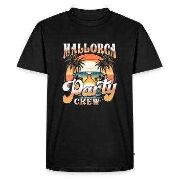 Mallorca Party Crew - Men's Premium Organic T-Shirt - black - Front - Nico (187cm)