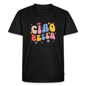 Ciao Bella - T-shirt Premium bio Homme - noir - Devant - Nico (187cm)