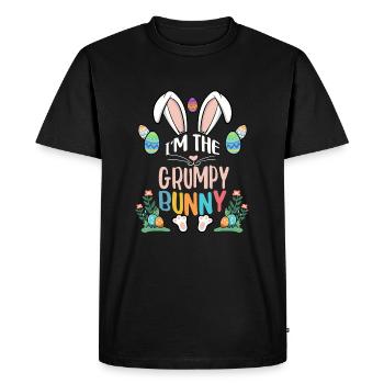 I'm The Grumpy Bunny - Men's Premium Organic T-Shirt - black - Front - Nico (187cm)