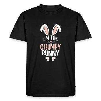I'm The Grumpy Bunny - Men's Premium Organic T-Shirt - black - Front - Nico (187cm)