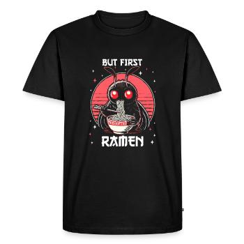 Mais d’abord les ramen - T-shirt Premium bio Homme - noir - Devant - Nico (187cm)