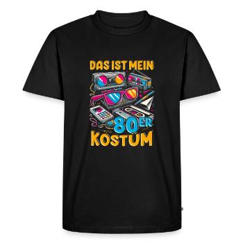 This is my 80s costume - Men's Premium Organic T-Shirt - black - Front - Nico (187cm)