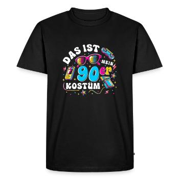 C’est mon costume des années 90 - T-shirt Premium bio Homme - noir - Devant - Nico (187cm)