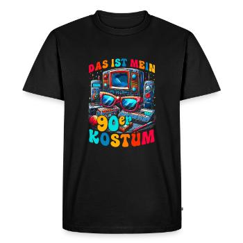 C’est mon costume des années 90 - T-shirt Premium bio Homme - noir - Devant - Nico (187cm)