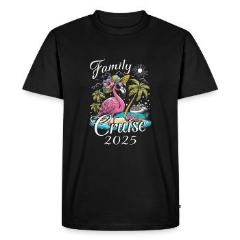Family Cruise 2025 - Men's Premium Organic T-Shirt - black - Front - Nico (187cm)