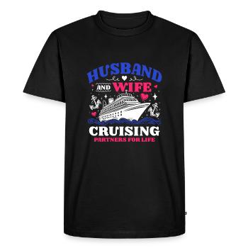 Mari Femme Partenaires de croisière pour la vie - T-shirt Premium bio Homme - noir - Devant - Nico (187cm)