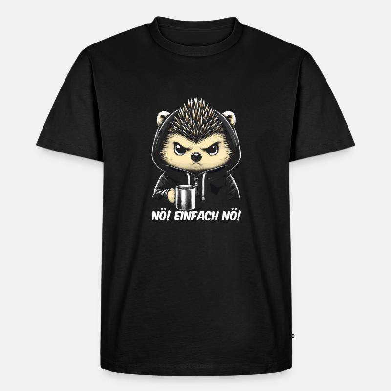Nö Einfach Nö - Männer Premium Bio T-Shirt - Schwarz