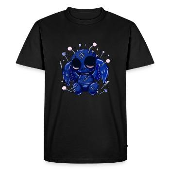 Pastel Goth Cute Mothman - Men's Premium Organic T-Shirt - black - Front - Nico (187cm)