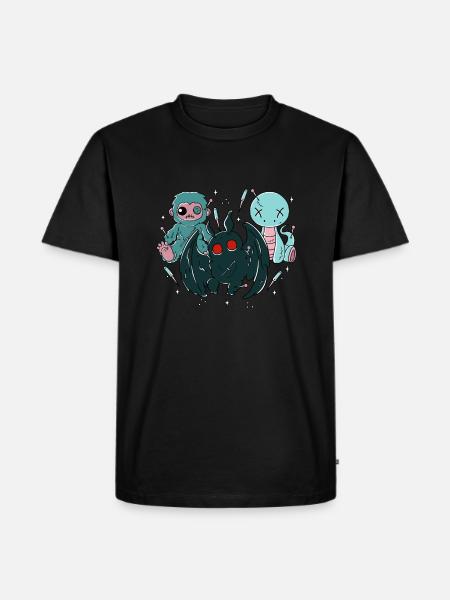 Kawaii Pastel Goth Cryptids - Men's Premium Organic T-Shirt - black