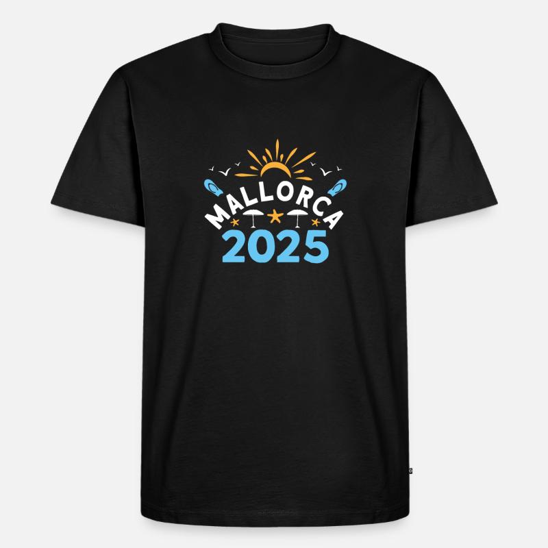 Mallorca 2025 - Männer Premium Bio T-Shirt - Schwarz