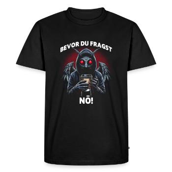 Before you ask nope - Men's Premium Organic T-Shirt - black - Front - Nico (187cm)