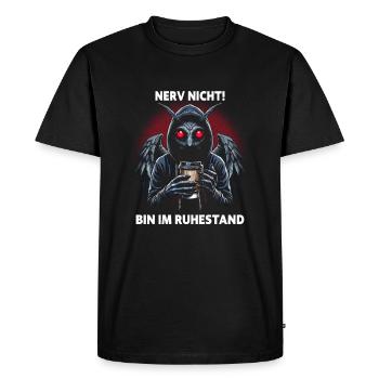 Le nerf n’est pas à la retraite - T-shirt Premium bio Homme - noir - Devant - Nico (187cm)