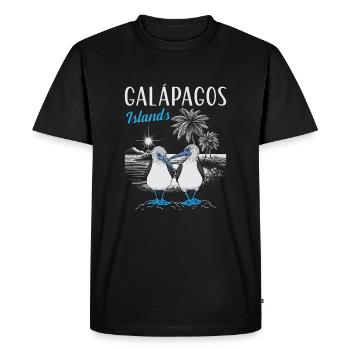 Îles Galápagos - T-shirt Premium bio Homme - noir - Devant - Nico (187cm)