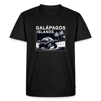 Îles Galapagos - T-shirt Premium bio Homme - noir - Devant - Nico (187cm)