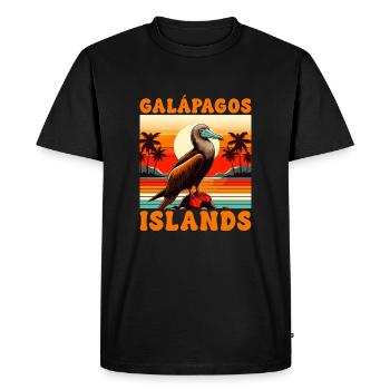 Îles Galapagos - T-shirt Premium bio Homme - noir - Devant - Nico (187cm)