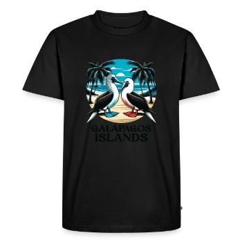 Îles Galapagos - T-shirt Premium bio Homme - noir - Devant - Nico (187cm)