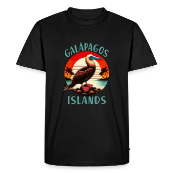 Îles Galapagos - T-shirt Premium bio Homme - noir - Devant - Nico (187cm)