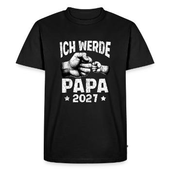 I'm going to be a dad in 2027 - Men's Premium Organic T-Shirt - black - Front - Nico (187cm)
