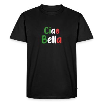 Ciao Bella - T-shirt Premium bio Homme - noir - Devant - Nico (187cm)