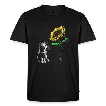 Meilleure sœur de chat de tous les temps - T-shirt Premium bio Homme - noir - Devant - Nico (187cm)