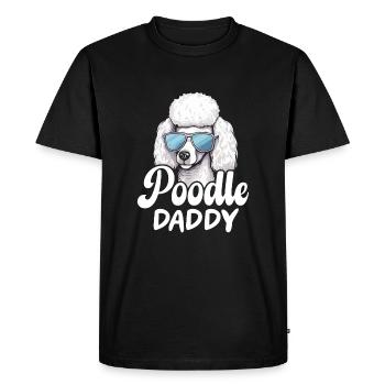 Poodle Daddy - Men's Premium Organic T-Shirt - black - Front - Nico (187cm)