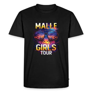 Malle Girls Tour - Men's Premium Organic T-Shirt - black - Front - Nico (187cm)