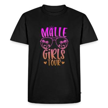 Visite des filles de Malle - T-shirt Premium bio Homme - noir - Devant - Nico (187cm)