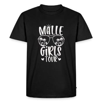 Visite des filles de Malle - T-shirt Premium bio Homme - noir - Devant - Nico (187cm)