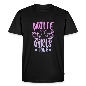 Visite des filles de Malle - T-shirt Premium bio Homme - noir - Devant - Nico (187cm)