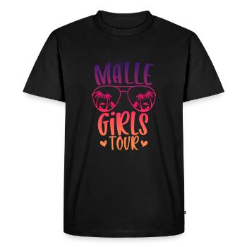 Visite des filles de Malle - T-shirt Premium bio Homme - noir - Devant - Nico (187cm)