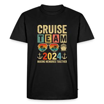Équipe de croisière 2024 - T-shirt Premium bio Homme - noir - Devant - Nico (187cm)