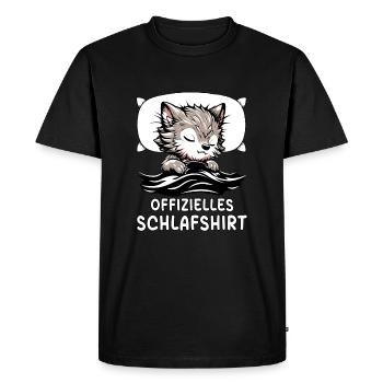 Chemise de nuit officielle loup-garou - T-shirt Premium bio Homme - noir - Devant - Nico (187cm)