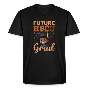 Future HBCU - Männer Premium Bio T-Shirt - Schwarz - Vorne - Nico (187cm)