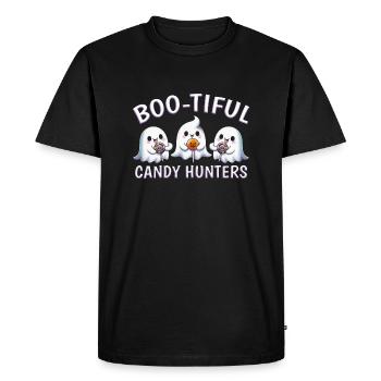 Boo-Tiful Candy Hunter - Men's Premium Organic T-Shirt - black - Front - Nico (187cm)