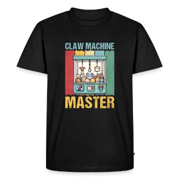 Claw Machine Master - Men's Premium Organic T-Shirt - black - Front - Nico (187cm)