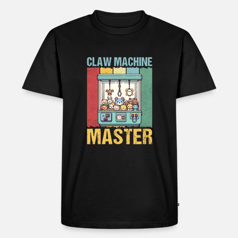 Claw Machine Master - Männer Premium Bio T-Shirt - Schwarz