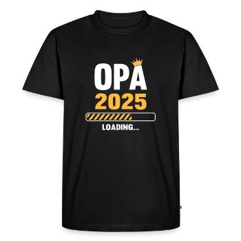 Grandpa 2025 Loading - Men's Premium Organic T-Shirt - black - Front - Nico (187cm)