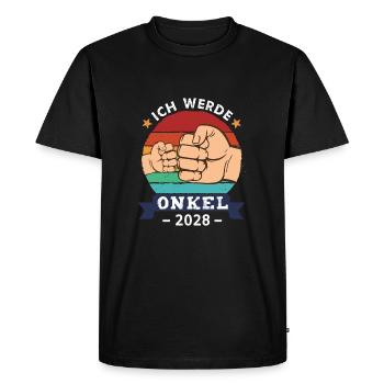 I'm going to be an uncle in 2028 - Men's Premium Organic T-Shirt - black - Front - Nico (187cm)