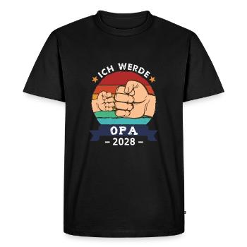 I'm going to be a grandpa 2028 Pregnancy Grandpa-to-be - Men's Premium Organic T-Shirt - black - Front - Nico (187cm)