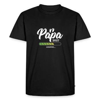 Papa Chargement 2027 - T-shirt Premium bio Homme - noir - Devant - Nico (187cm)