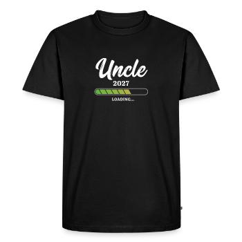 Oncle Chargement 2027 - T-shirt Premium bio Homme - noir - Devant - Nico (187cm)